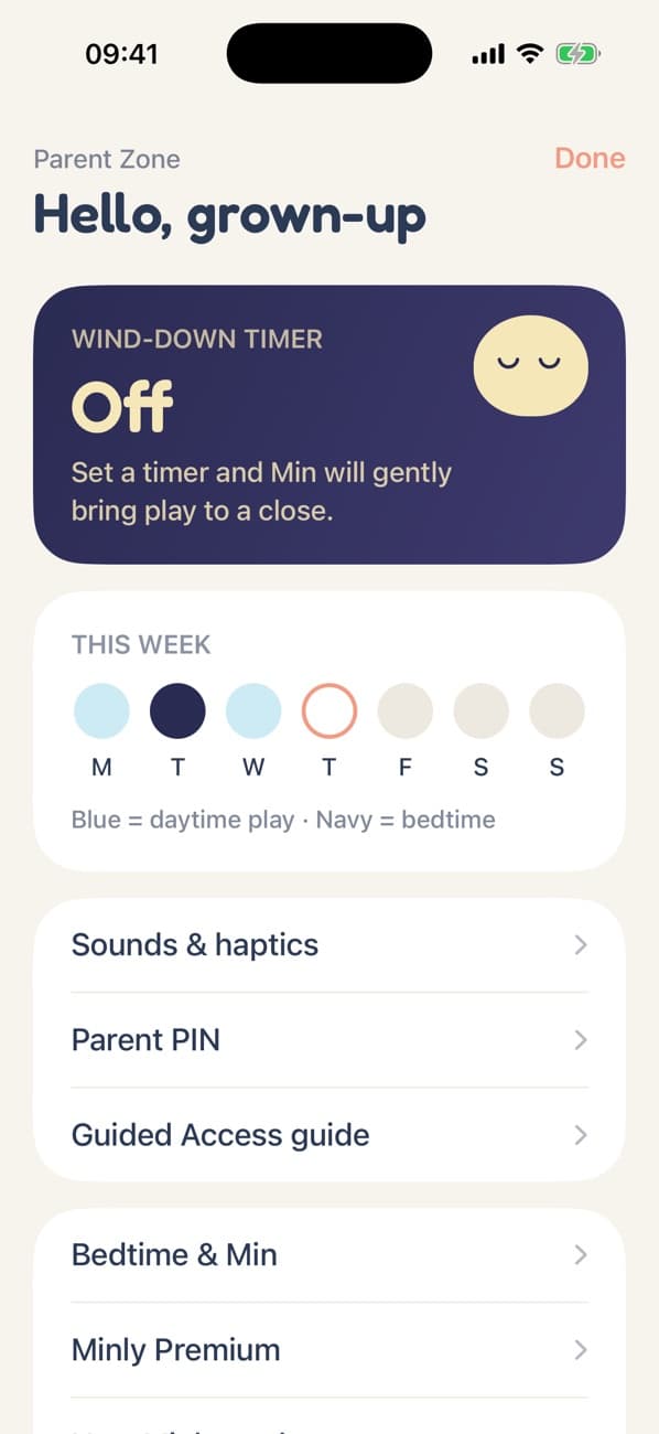 The Parent Zone: Hello, grown-up, with the wind-down timer and this week's play